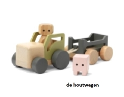 houten tractor set Micki
