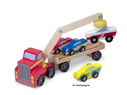 autotransport met magnetische auto's