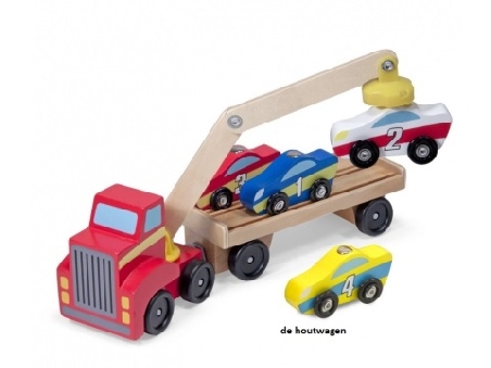 autotransport met magnetische auto's