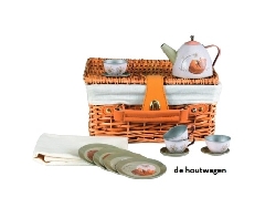 thee set blik Bos in rieten mand