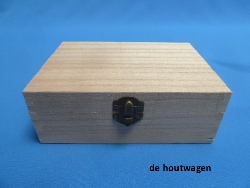 De Houtwagen | kistje 17 x 12 x 6 cm. - paulownia | houten kisten rechthoekig | € 4,95