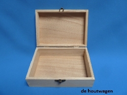 De Houtwagen | kistje 17 x 12 x 6 cm. - paulownia | houten kisten rechthoekig | € 4,95