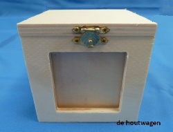 De Houtwagen | houten foto box  | houten kisten vierkant | € 9,95