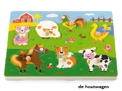 knoppuzzel met geluid boerderij
