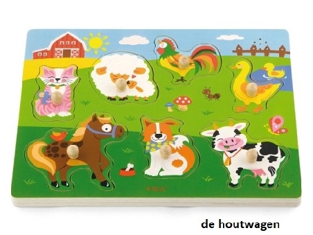 knoppuzzel met geluid boerderij