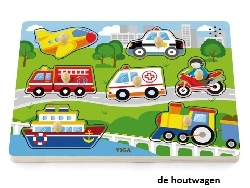 knoppuzzel met geluid voertuigen