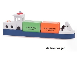 Rijnaak met 2 containers
