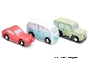 set van 3 voertuigen pastel