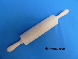 De Houtwagen | deegrol groot 39 cm. | diversen blank hout | € 6,50