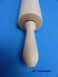 De Houtwagen | deegrol groot 39 cm. | diversen blank hout | € 6,50