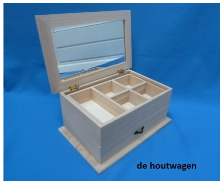 kast met spiegel, etage en lade