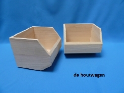 bakje met vulopening