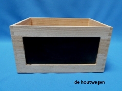 kratje met krijtbord 28 x 20