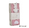 De Houtwagen | cadeauset dekentje en speenhouder konijn  | baby cadeautjes | € 19,95