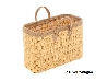 rieten tas met jute 47 cm.