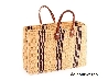 rieten tas mais blauw 40 cm.