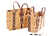 rieten tas mais blauw 40 cm.-0