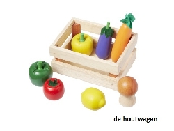 winkelkrat met groenten
