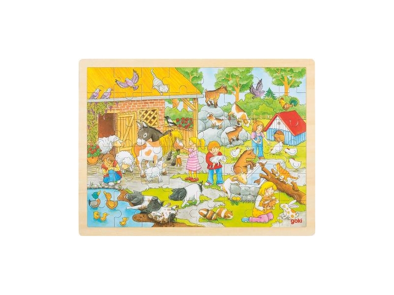 puzzel kinderboerderij Goki 48 delig