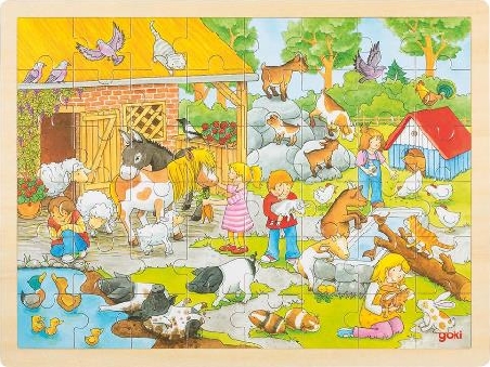 puzzel kinderboerderij Goki 48 delig