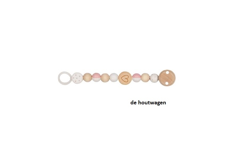 fopspeenketting hart soft color
