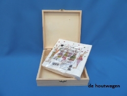 De Houtwagen | servetten box 18.5 x 18.5 | houten kisten vierkant | € 7,50