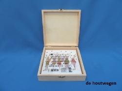 De Houtwagen | servetten box 18.5 x 18.5 | houten kisten vierkant | € 7,50