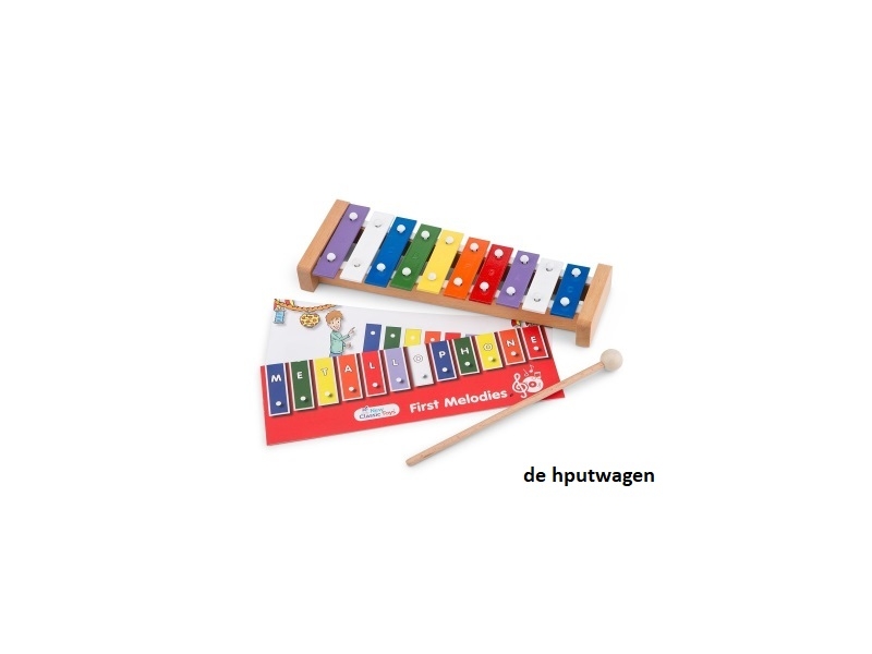 metallofoon met muziekboek