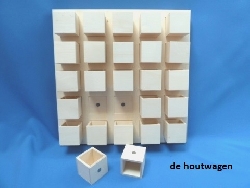 plateau met 25 bakjes