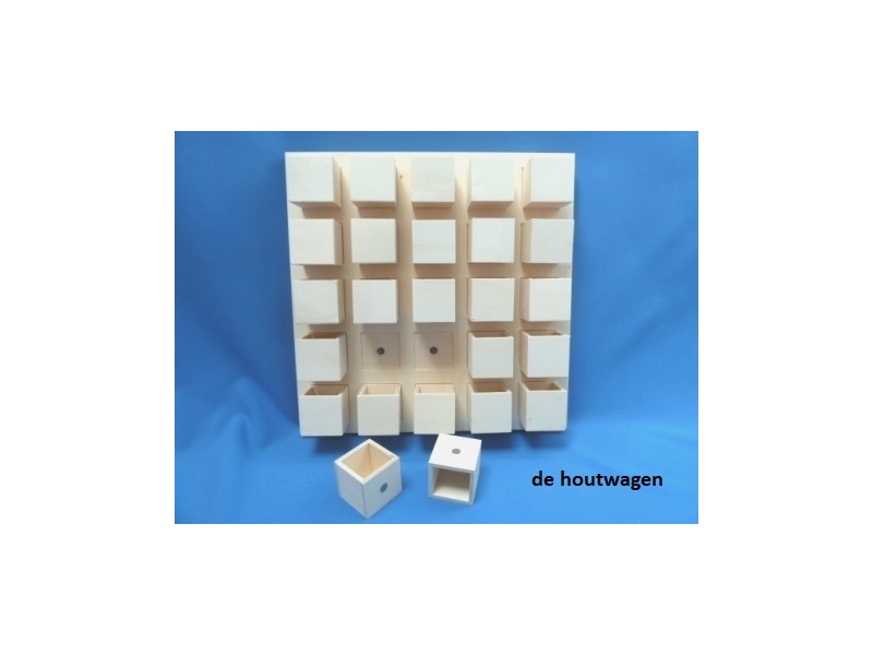 plateau met 25 bakjes plateau met 25 bakjes