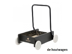 De Houtwagen | loopwagen zwart Micki | houten loopwagens | € 69,95