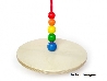 De Houtwagen | houten schommel rond met gekleurde kralen | schommels  | € 17,50