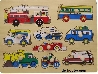 De Houtwagen | knoppuzzel voertuigen 2 | houten puzzels met knopjes | € 5,95