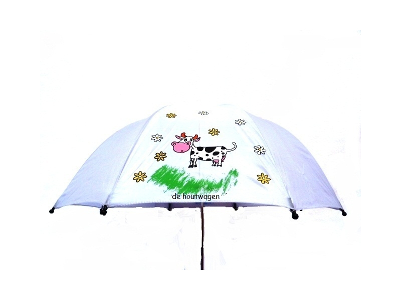 De Houtwagen | paraplu licht grijs met dieren | buiten speelgoed | € 2,50