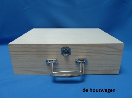 De Houtwagen | koffer naaldhout 34 x 25 x 10 | houten koffers | € 18,50