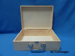 De Houtwagen | koffer naaldhout 34 x 25 x 10 | houten koffers | € 18,50