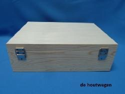 De Houtwagen | koffer naaldhout 34 x 25 x 10 | houten koffers | € 18,50