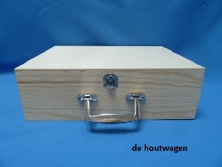 De Houtwagen | koffer naaldhout 34 x 25 x 10 | houten koffers | € 18,50