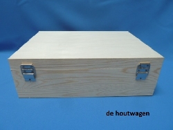 De Houtwagen | koffer naaldhout 34 x 25 x 10 | houten koffers | € 18,50
