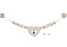 De Houtwagen | stijlvolle kinderwagenspanner hart soft roze | kinderwagenspanners | € 19,95