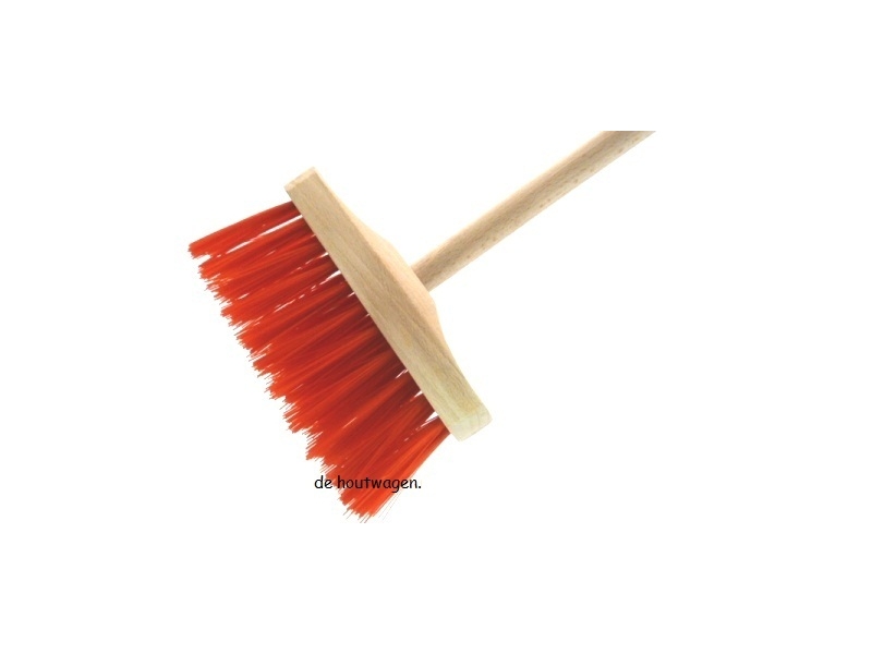 De Houtwagen | bezem rood | buiten speelgoed | € 4,95