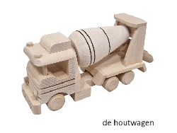 betonwagen blank hout