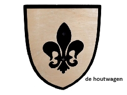 schild met zwarte lelie