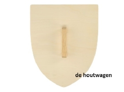 De Houtwagen | schild met zwarte lelie | ridders en piraten speelgoed | € 7,50