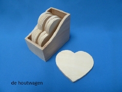 onderzetters hart vorm