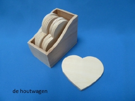 onderzetters hart vorm