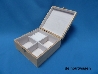 sieraden kistje bekleed 16 x 16 x 8