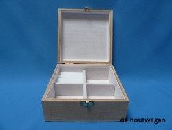 sieraden kistje bekleed 16 x 16 x 8-1