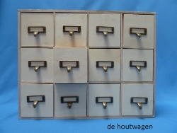 kastje met 12 bakjes metaal greep-0