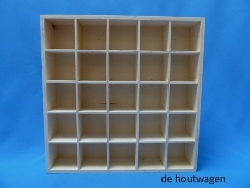 letterbak met 25 vakken 41 x 41 x 8